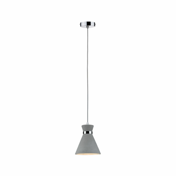 Paulmann Pendelleuchte Verve IP44 E27   max. 20W Grau#Chrom dimmbar