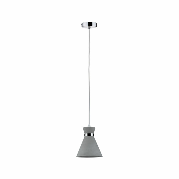 Paulmann Pendelleuchte Verve IP44 E27   max. 20W Grau#Chrom dimmbar