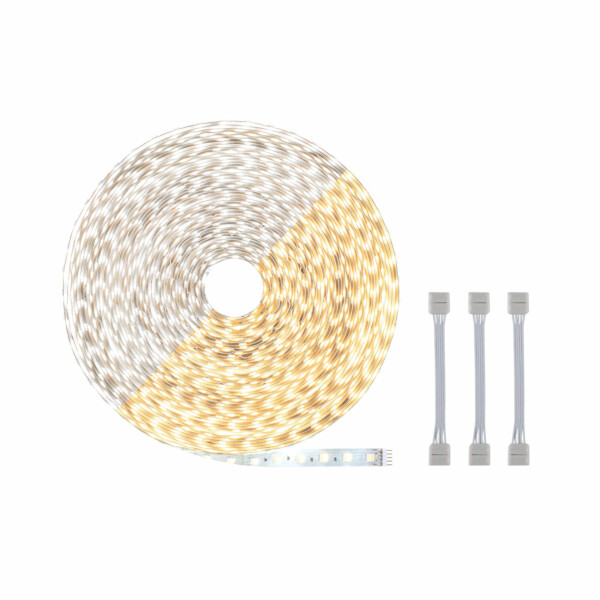 Paulmann MaxLED 500 LED Strip Tunable White Einzelstripe inkl. Adapterkabel 20m   72W 550lm/m 60LEDs/m Tunable White