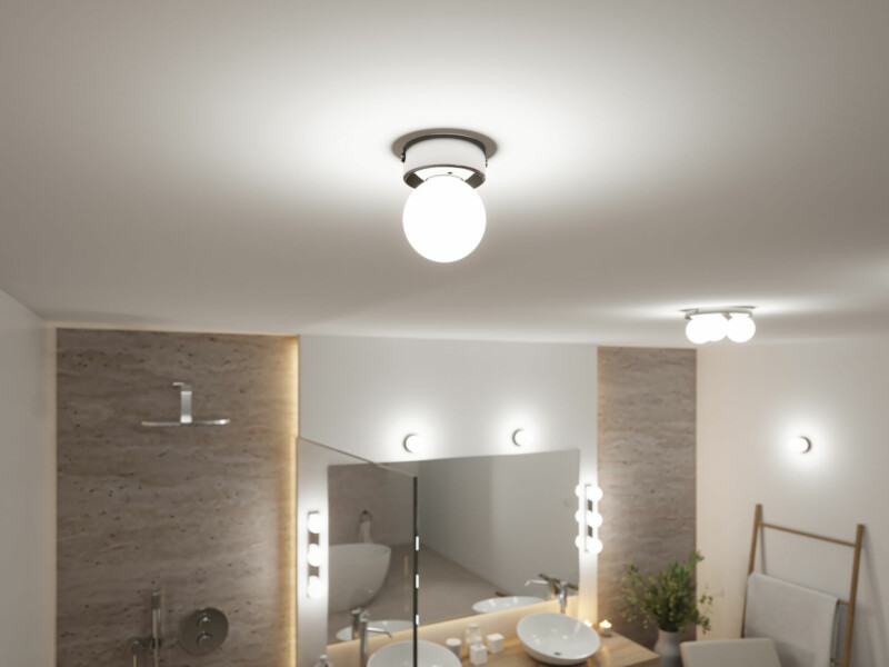 Paulmann Selection Bathroom Deckenleuchte Gove IP44 G9   230V max. 20W dimmbar Chrom#Satin