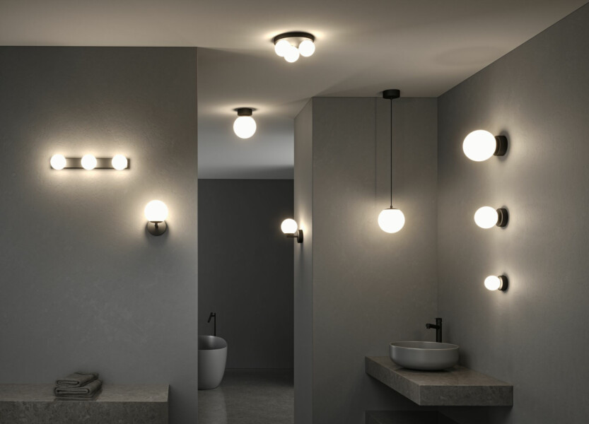Paulmann Selection Bathroom LED Deckenleuchte Gove IP44  3000K 900lm 230V 9W  Schwarz matt#Satin