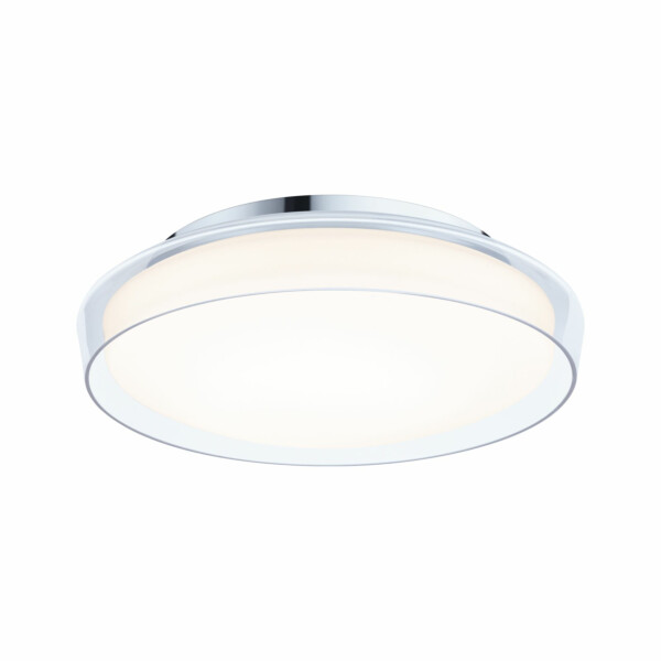 Paulmann Selection Bathroom LED Deckenleuchte Luena IP44  3000K 860lm 230V 16.5W  Glas#Chrom