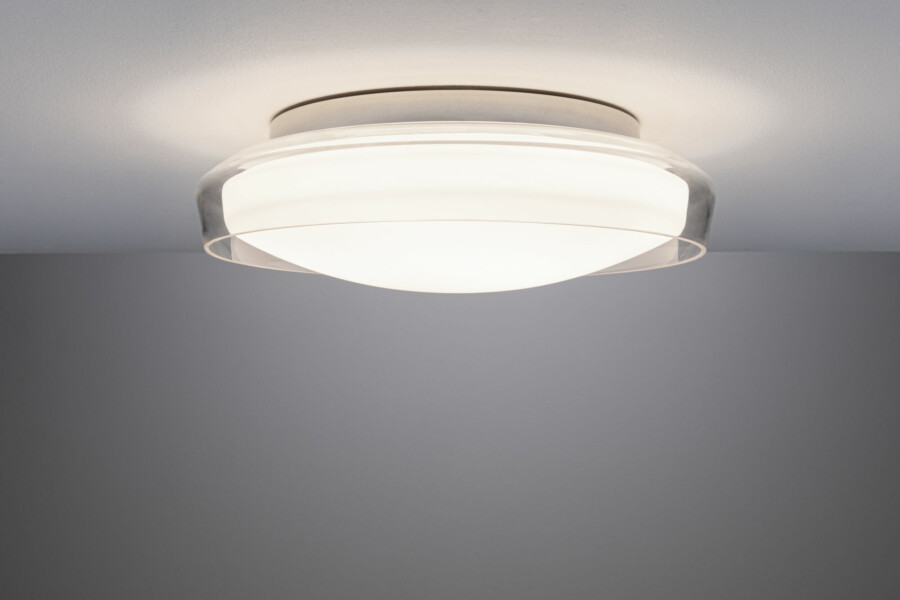 Paulmann Selection Bathroom LED Deckenleuchte Luena IP44  3000K 860lm 230V 16.5W  Glas#Chrom