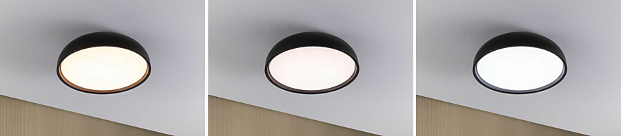 Paulmann Selection Bathroom LED Deckenleuchte Oka IP44  White Switch 950lm 230V 24W  Schwarz matt