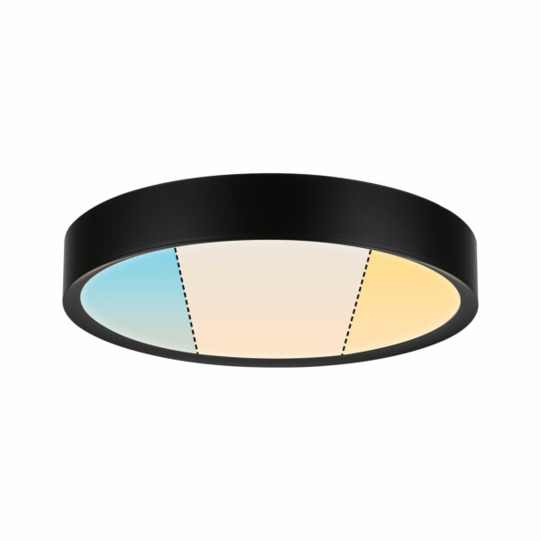 Paulmann Selection Bathroom LED Deckenleuchte Tega  IP44  White Switch 1200lm 230V 22.5W  Schwarz matt