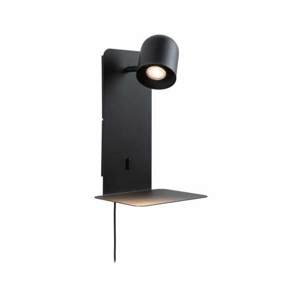 Paulmann Wandleuchte Malena USB C  GU10   230V max. 5W  Schwarz matt