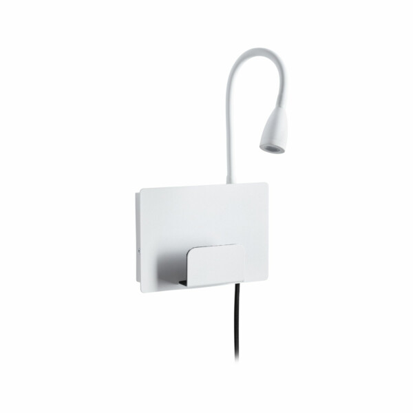 Paulmann LED Wandleuchte Halina USB C   2700K 200lm 230V 2.4W  Weiß matt