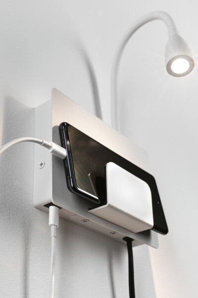 Paulmann LED Wandleuchte Halina USB C   2700K 200lm 230V 2.4W  Weiß matt