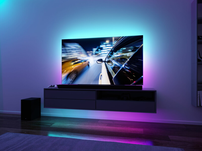 Paulmann EntertainLED USB LED Strip TV-Beleuchtung 65 Zoll 2.4m   4W  60LEDs/m RGB+