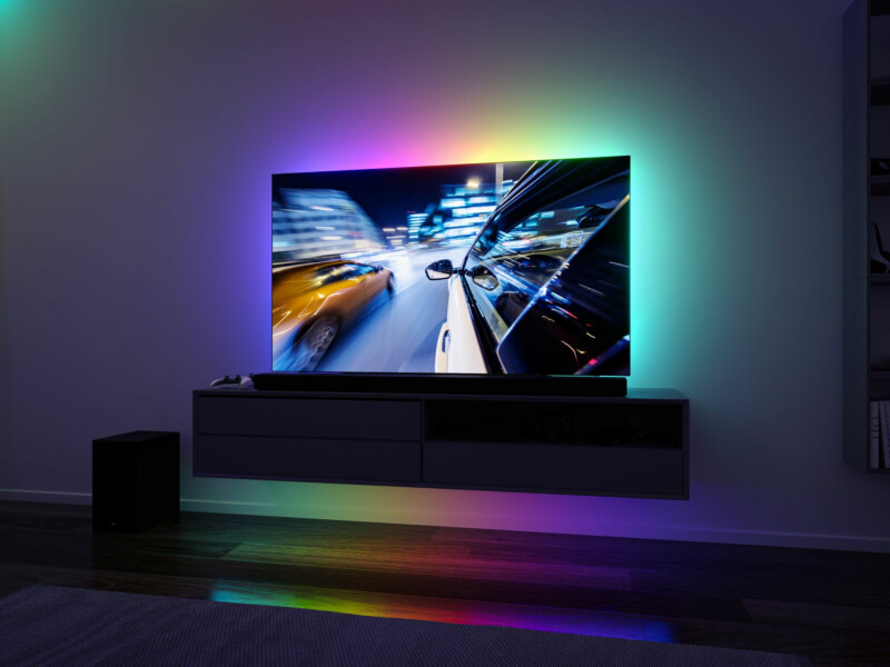 Paulmann EntertainLED USB LED Strip TV-Beleuchtung 65 Zoll 2.4m   4W  60LEDs/m RGB+