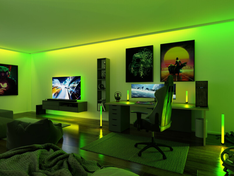 Paulmann EntertainLED USB LED Strip TV-Beleuchtung 65 Zoll 2.4m   4W  60LEDs/m RGB+