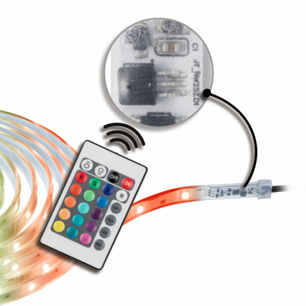 Paulmann SimpLED LED Strip Outdoor Komplettset 3m  IP65 8.5W 52lm/m 24LEDs/m RGB