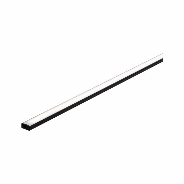 Paulmann LED Strip Profil Base Weißer Diffusor 1m Schwarz