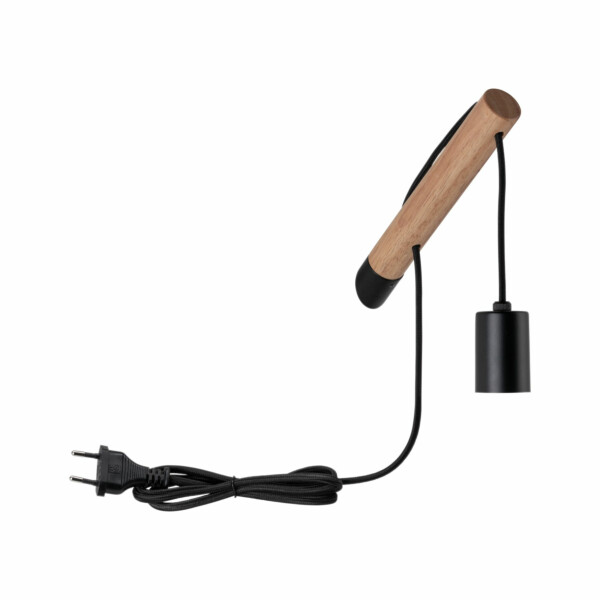 Paulmann Wandleuchte Kian   E27   230V max. 40W dimmbar Holz#Schwarz