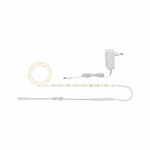 Paulmann SimpLED Power LED Strip Warmweiß inkl. Dimm/Switch Komplettset 1.5m beschichtet  17W 1060lm/m  3000K 24VA