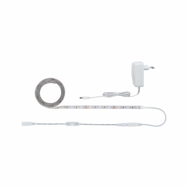 Paulmann SimpLED Power LED Strip Warmweiß inkl. Dimm/Switch Komplettset 1.5m beschichtet  17W 1060lm/m  3000K 24VA