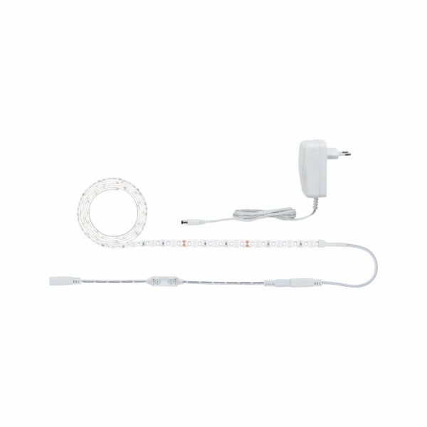 Paulmann SimpLED Power LED Strip Neutralweiß inkl. Dimm/Switch Komplettset 1.5m beschichtet  17W 1060lm/m  4000K 24VA