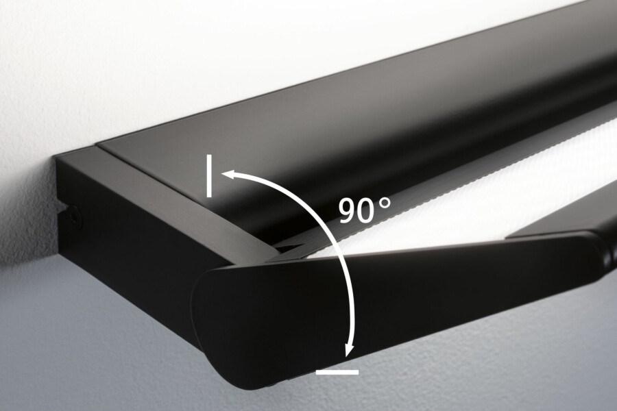 Paulmann LED Wandleuchte 3-Step-Dim Ranva   2700K 1.400lm / 210lm 230V 13 / 1x2W dimmbar Schwarz matt