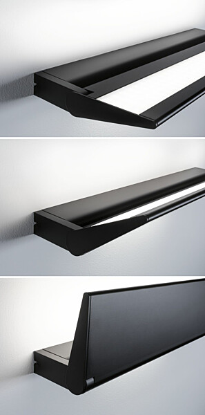 Paulmann LED Wandleuchte 3-Step-Dim Ranva   2700K 1.400lm / 210lm 230V 13 / 1x2W dimmbar Schwarz matt