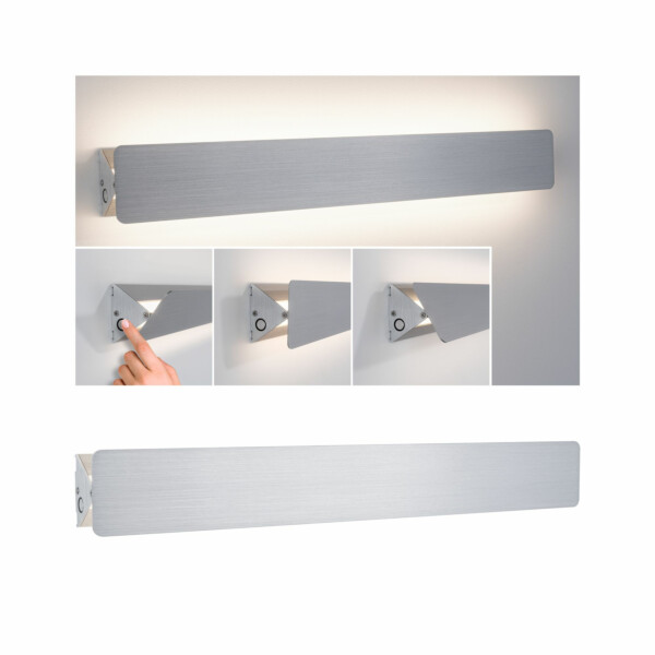 Paulmann LED Wandleuchte Katla   2700K 580lm 230V 12W  Alu gebürstet