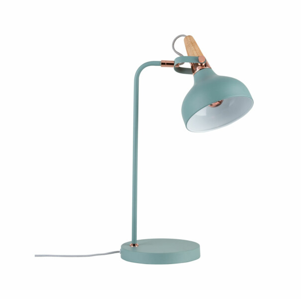 Paulmann Neordic Tischleuchte Juna E14   max. 20W Softgrün#Kupfer#Holz Metall#Holz