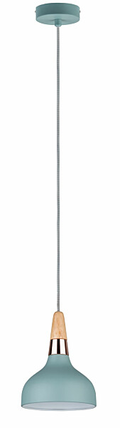 Paulmann Neordic Pendelleuchte Juna  E14   max. 20W Softgrün#Kupfer#Holz dimmbar Metall#Holz