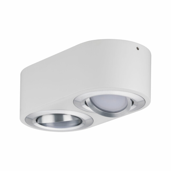 Paulmann LED Deckenleuchte 3-Step-Dim Argun    3000K 2x280lm 230V 2x4.8W dimmbar Weiß#Alu gebürstet