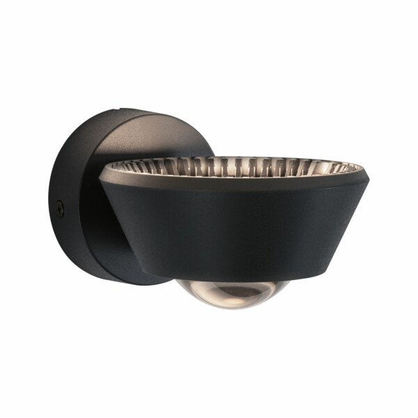 Paulmann LED Wandleuchte Sabik  IP44  2700K 840lm / 320lm 230V 9 / 1x4W dimmbar Schwarz