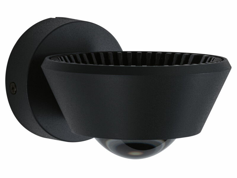 Paulmann LED Wandleuchte Sabik  IP44  2700K 840lm / 320lm 230V 9 / 1x4W dimmbar Schwarz