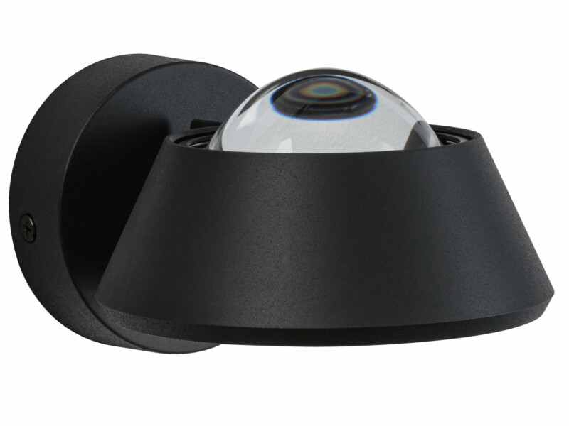 Paulmann LED Wandleuchte Sabik  IP44  2700K 840lm / 320lm 230V 9 / 1x4W dimmbar Schwarz