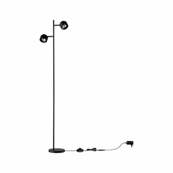 Paulmann LED Stehleuchte 3-Step-Dim Puric Pane   2700K 2x300lm 2x3W Schwarz