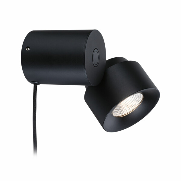 Paulmann LED Tischleuchte 3-Step-Dim Puric Pane   2700K 300lm 3W Schwarz
