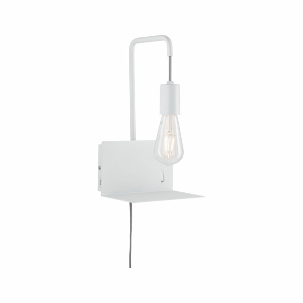 Paulmann Wandleuchte mit Ablage Calvani   E27   230V max. 40W dimmbar Weiß