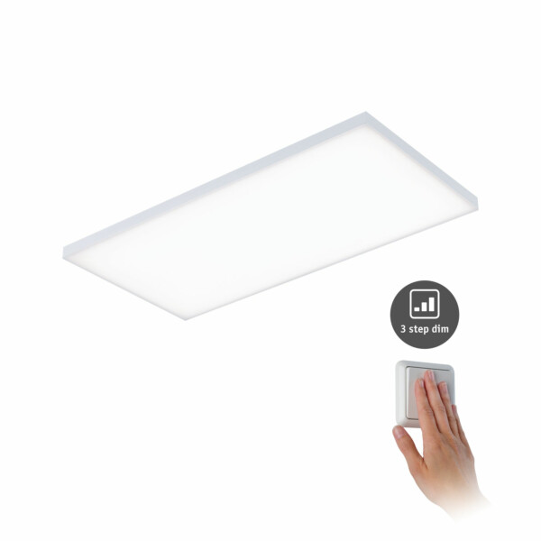 Paulmann LED Panel 3-Step-Dim Velora  eckig 595x295mm  26W 2550lm 3000K Weiß matt dimmbar