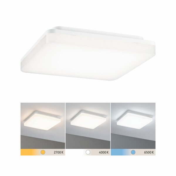 Paulmann LED Panel Cela IP44 eckig 280x280mm  15.5W 1650lm White Switch Weiß matt