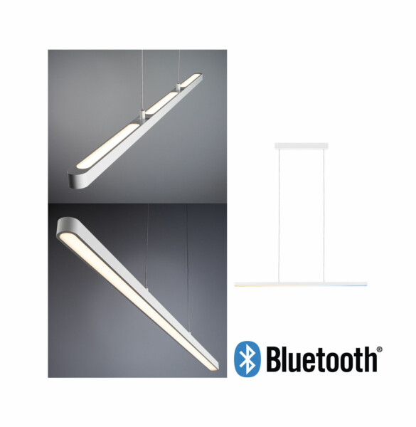 Paulmann LED Pendelleuchte Smart Home Bluetooth Lento   Tunable White 1800lm 43W Weiß dimmbar