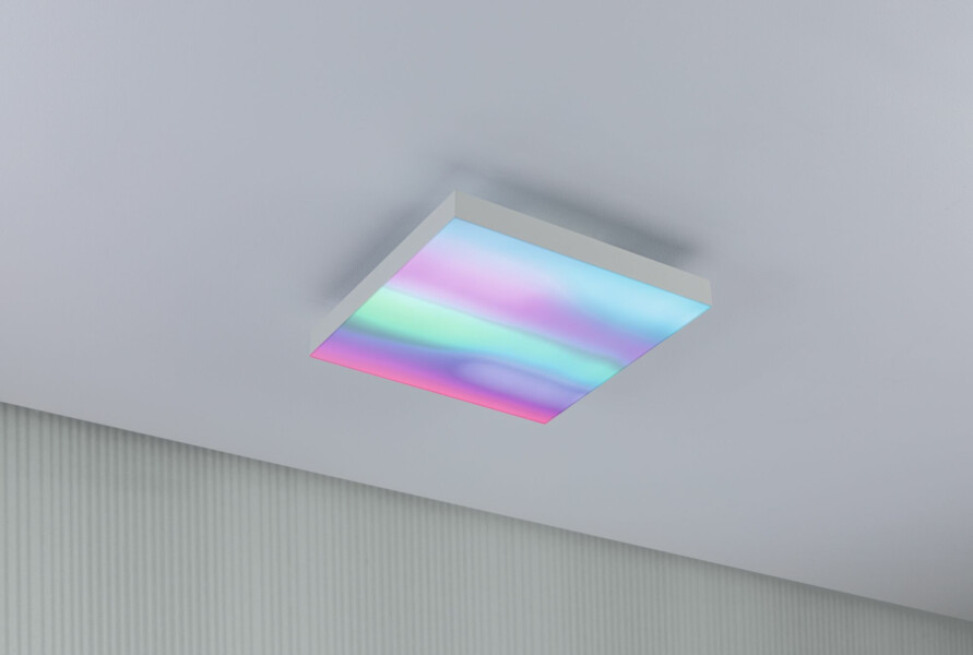 Paulmann LED Panel Velora Rainbow dynamicRGBW   eckig 295x295mm  13.2W 1140lm 3000 - 6500K Weiß dimmbar