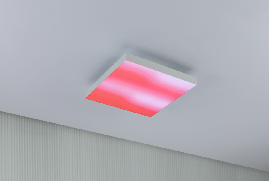 Paulmann LED Panel Velora Rainbow dynamicRGBW   eckig 295x295mm  13.2W 1140lm 3000 - 6500K Weiß dimmbar