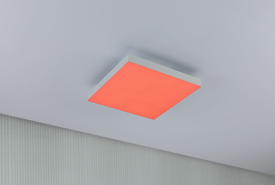 Paulmann LED Panel Velora Rainbow dynamicRGBW   eckig 295x295mm  13.2W 1140lm 3000 - 6500K Weiß dimmbar