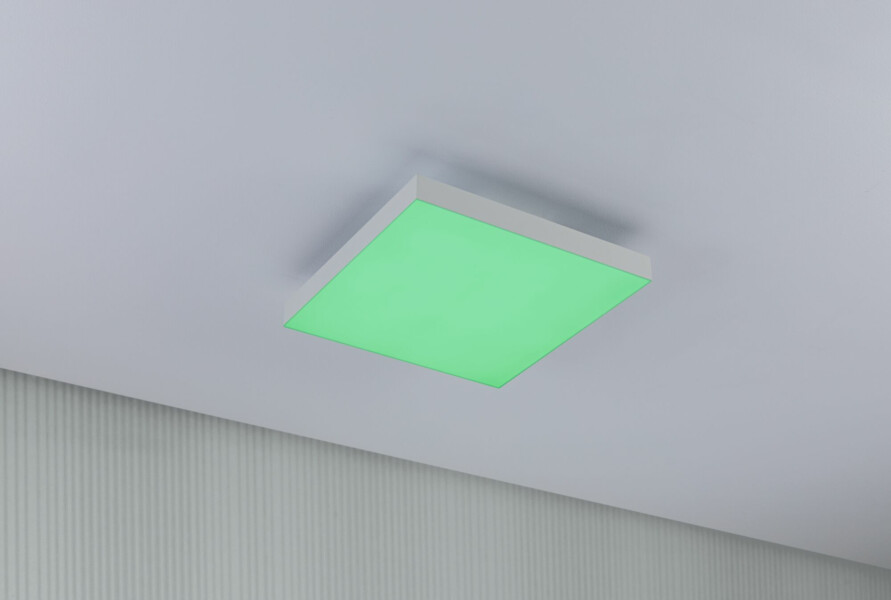 Paulmann LED Panel Velora Rainbow dynamicRGBW   eckig 295x295mm  13.2W 1140lm 3000 - 6500K Weiß dimmbar