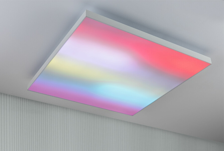 Paulmann LED Panel Velora Rainbow dynamicRGBW   eckig 595x595mm  31W 2820lm 3000 - 6500K Weiß dimmbar