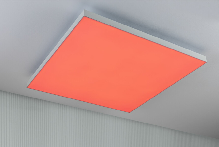Paulmann LED Panel Velora Rainbow dynamicRGBW   eckig 595x595mm  31W 2820lm 3000 - 6500K Weiß dimmbar