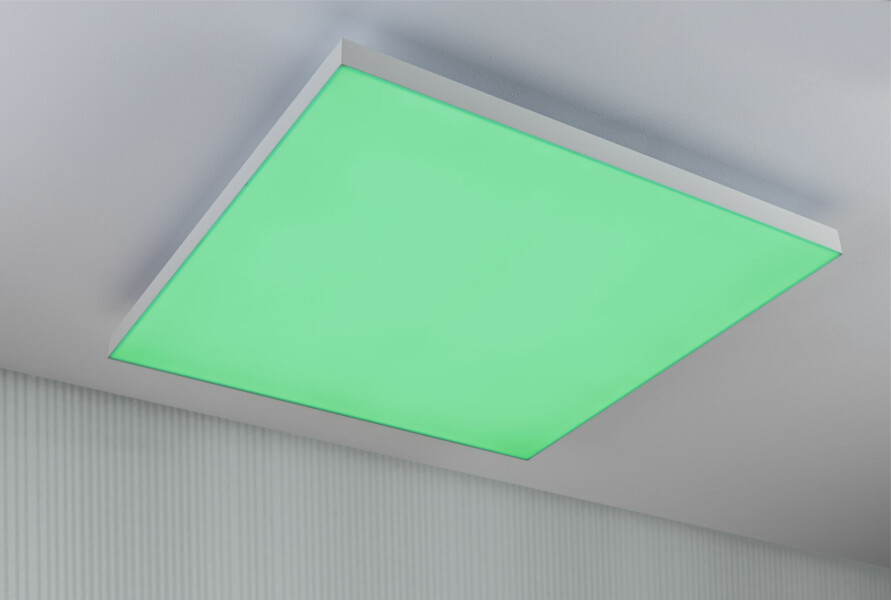Paulmann LED Panel Velora Rainbow dynamicRGBW   eckig 595x595mm  31W 2820lm 3000 - 6500K Weiß dimmbar