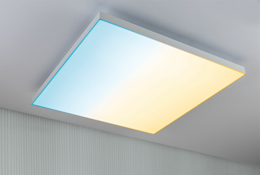 Paulmann LED Panel Velora Rainbow dynamicRGBW   eckig 595x595mm  31W 2820lm 3000 - 6500K Weiß dimmbar
