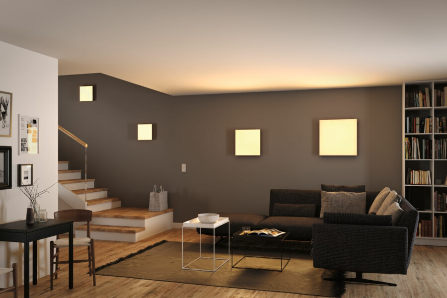 Paulmann LED Panel Velora Rainbow dynamicRGBW   eckig 595x595mm  31W 2820lm 3000 - 6500K Weiß dimmbar