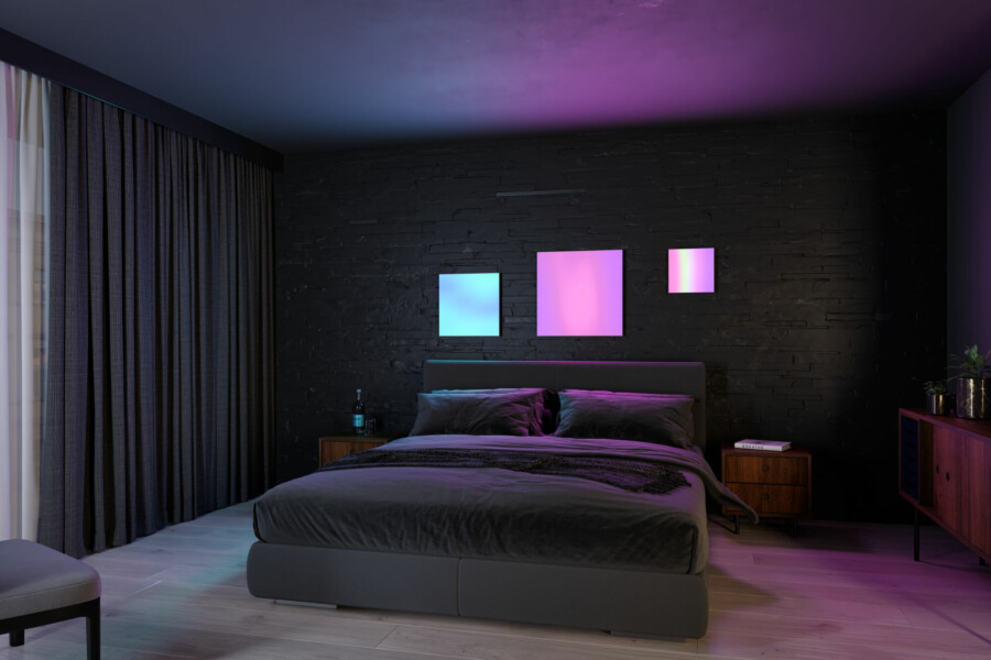 Paulmann LED Panel Velora Rainbow dynamicRGBW   eckig 595x595mm  31W 2820lm 3000 - 6500K Weiß dimmbar