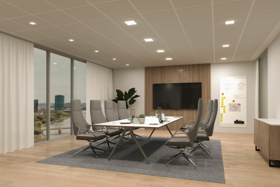 Paulmann VariFit LED Einbaupanel Veluna Edge IP44 eckig 160x160mm  12W 1100lm 3000K Weiß dimmbar