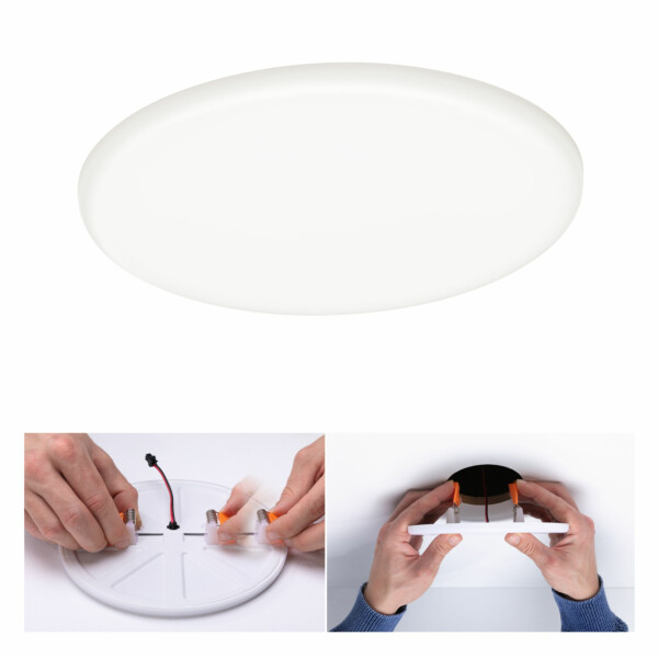 Paulmann VariFit LED Einbaupanel Veluna IP44 rund 185mm  17.5W 1500lm 4000K Satin