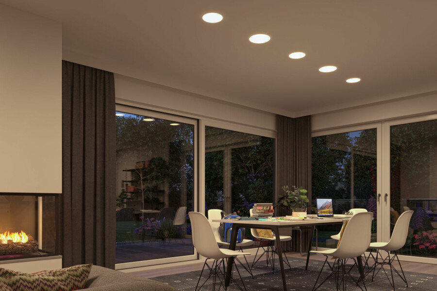 Paulmann VariFit LED Einbaupanel Veluna IP44 rund 185mm  17.5W 1500lm 4000K Satin