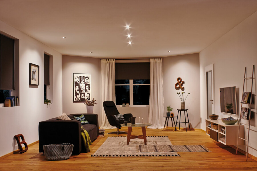 Paulmann LED Einbauleuchte Nova Basisset starr IP44 rund 78mm  GU10 3x6.5W 3x470lm 230V  4000K Weiß matt